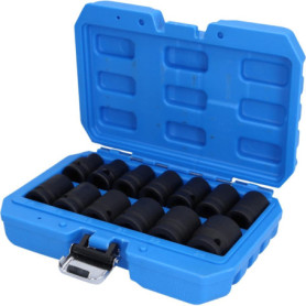 BRILLIANT TOOLS BT022620 Jeu de douilles à chocs 6 pans 1/2", 13 pcs, version courte [Powered by KS TOOLS]