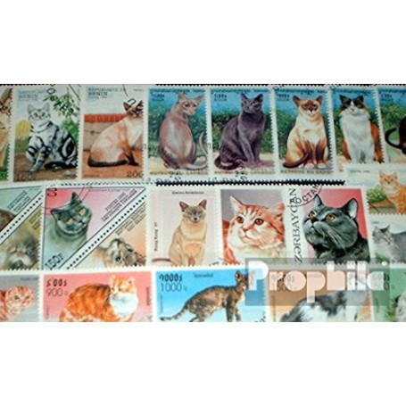 Motives 50 Divers Chats Timbres (Timbres pour Les collectionneurs) Chats/Grands félins (Lions/Tigres/léopards...)
