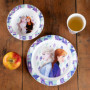 Frozen Set de petit-déjeuner 3 pièces en polypropylène avec assiette, bol et gobelet dans l'étui, violet