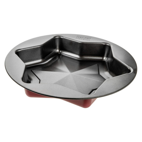 Zenker Moule en Forme d'étoile Rouge/Noir Ø 25/27,5 x 4,5 cm