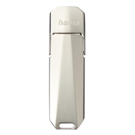 Hama Uni-C Deluxe Clé USB 3.1 - Flash Drive 256 Go, Vitesse jusqu'à 90 Mo/s, Clef avec connecteur USB C, pour PC/Mac - Argenté