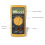 Hama Multimètre Numérique CAT III 300 V – Testeur Électrique, Ohmmètre, Mesure La Tension CA/CC, Courant CA/CC, Résistance, Cont