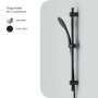 AM.PM F01TA022 Hit Ensemble de douche, colonne de douche, noir mat