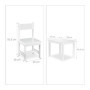 Relaxdays Chaise Table Enfant, pour Dessiner avec 2 chaises. Moderne, Chambre d'enfants, intérieur, Coin de la Chambre,