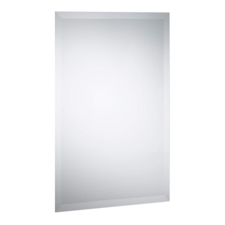 relaxdays Miroir sans Cadre, Glace Murale 40x60 cm, Format Portrait et Paysage, facettes pour Salle de Bain, Clair
