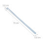 Relaxdays Chausse-Pied Long, Lot de 2, en métal, Stable, à Suspendre, Aide pour Enfiler Vos Chaussures, 70 cm, Gris