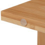 Relaxdays Support de Moniteur, Bambou, rehausseur écran, 3 Compartiments, Porte-Ordinateur, HLP : 10,5x41x28 cm, Nature