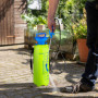 Relaxdays Pulvérisateur à Pression, 10 l, buse réglable, Graduation, Protection et arrosage des Plantes, Jaune & Bleu