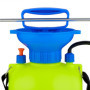 Relaxdays Pulvérisateur à Pression, 10 l, buse réglable, Graduation, Protection et arrosage des Plantes, Jaune & Bleu