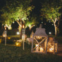 Relaxdays Torche de Jardin en Bambou, lot 8, décoration pour fête, avec mèches supplémentaires, 50x6 cm, Nature