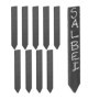 Relaxdays Lot de 10 étiquettes pour Plantes, Accessoires Jardin & Potager, ardoises inscriptibles, 20x3 cm, Anthracite