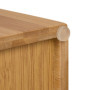 Relaxdays Porte-Papier de Toilette en Bambou, pour 4 Rouleaux, Rangement WC, Autonome, 42 x 13,5 x 13,5 cm, Nature