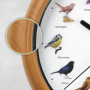 EASYmaxx Horloge murale avec chant d'oiseaux, 12 chants d'oiseaux et motifs d'oiseaux réalistes, Arrêt automatique entre 21 et 5