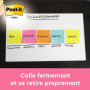Post-it Notes Autocollantes, Couleurs Poptimistic, Pack de 6 Blocs, 100 Feuilles par Bloc, 76 mm x 127 mm - Feuillets Adhésifs p