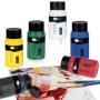 Artina Peinture Acrylique de qualité - Lot de 6 Tubes de 500ml - Idéal pour Les Amateurs et Les Peintres Professionnels