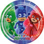 Procos DY10273868 - PJ Masks Party Set Small, assiettes, gobelets et serviettes, décoration de table, décoration d'anniversaire