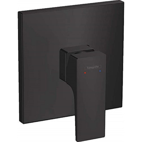 hansgrohe Metropol Set de finition pour mitigeur douche encastré, poignée manette, noir mat, 32565670
