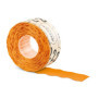 Étiquettes Meto pour étiqueteuse manuelle (26x16 mm, 2 lignes, papier orange fluo, 6 000 étiquettes, adhésives permanentes, pour