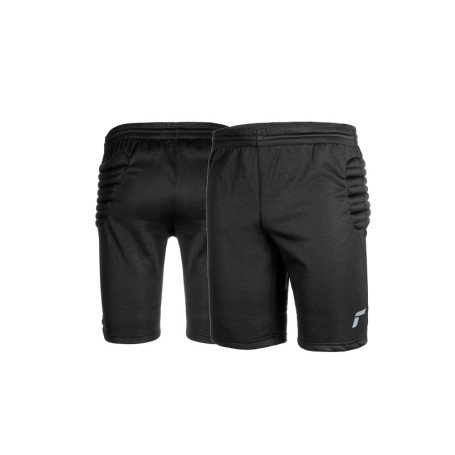 Reusch Goalkeeping Training Junior Short de Gardien de But de Football rembourré pour Enfants, Noir/Argent, 158 cm Garçon