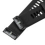 vhbw bracelet compatible avec Garmin Forerunner 35, 30 montre connectée - 13,5 + 9,4 cm silicone, Noir