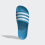 adidas Mixte Adilette Aqua Slides, Solar Blue / Cloud White / Solar Blue, 38 EU
