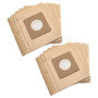 vhbw 10x Sacs compatible avec Rowenta RO2611EA, RO2643, RO2643EA, RO5227 aspirateur - papier, 17,7cm x 17,5cm couleur sable