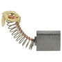 vhbw 2x Balais de charbon pour moteur 6,5 x 13,5 x 17mm remplacement pour Makita CB-153, CB-155, CB-161 pour outil électrique