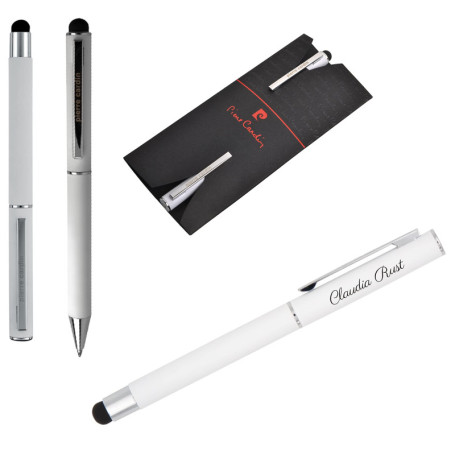 Pierre Cardin® CLAUDIE Set de stylo à bille et bille avec gravure | stylos de qualité supérieure | étui | mine bleue | cadeau pe