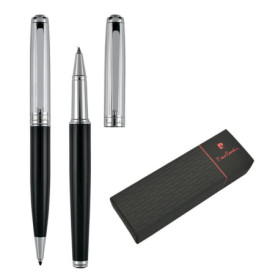 Pierre Cardin® Dider Set de stylo à bille et bille avec gravure | stylos de qualité supérieure | étui | mine bleue | noble | cad