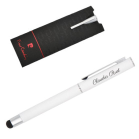 Pierre Cardin Claudie Touch-Pen Stylo Roller avec Gravure Premium Crayon Étui Bleu Mine Noble Personalisiertes Cadeau Nom Gravé 
