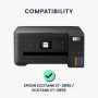 kwmobile Housse Compatible avec Epson EcoTank ET-2850 / EcoTank ET-2856 - Housse de Protection pour imprimante - Gris foncé