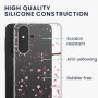 kwmobile Coque Compatible avec Samsung Galaxy A56 5G - Housse de téléphone Protection Souple en TPU - Rose Clair-Brun foncé-Tran