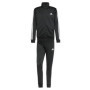 adidas Homme SPORTSWEAR BASIC 3 STRIPES TRICOT TRACKSUIT, Black, L Tall