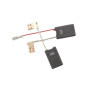 Lot de 2 balais de charbon Trade-Shop - 6,3 x 16 x 26 mm - Compatible avec marteau perforateur Bosch GSH 11 VC - Remplace 161700