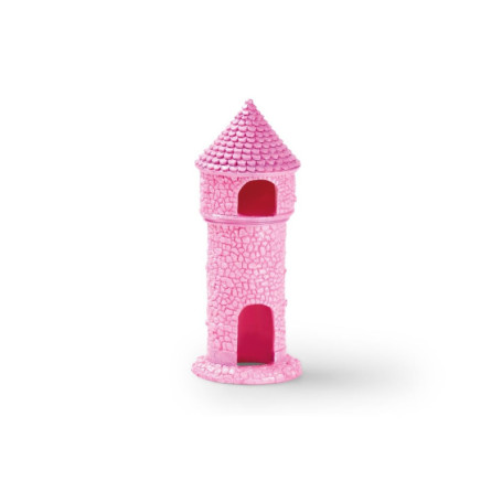 Eden 95217 Décoration d'aquarium Tour de Princesse aux Couleurs Vives offrant Une cachette idéale pour Les habitants de l'aquari