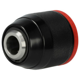 vhbw Mandrin à serrage rapide compatible avec Metabo PowerMaxx SB Basic, SB 18 LT BL pour perceuse sans fil noir/rouge