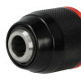vhbw Mandrin à serrage rapide compatible avec Metabo PowerMaxx SB Basic, SB 18 LT BL pour perceuse sans fil noir/rouge