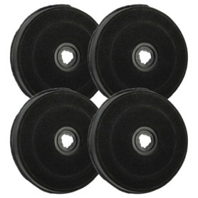vhbw 4x Filtres à charbon actif compatible avec De Dietrich HW3635E2 - ECO E233, HW4625E1 - ECO E233, HW4625E11 - ECO E233 hotte