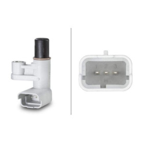 HELLA 6Pu 009 121-361 Capteur, Position D'Arbre À Cames - 12V - 3Pôle - Sans Câble