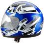 protectWEAR - Enfants Casque de moto bleue SA03 - XXS