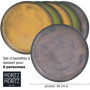 Moritz & Moritz Ensemble de 6 Assiettes a Dessert Vintage - Assiette à gâteau pour 6 personnes - Porcelaine lavable au lave-vais