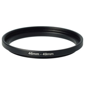 vhbw Bague d'adaptation de Filtre Step-Up de 46 mm vers 49 mm pour Objectif d'appareil Photo - Adaptateur, métal, Noir
