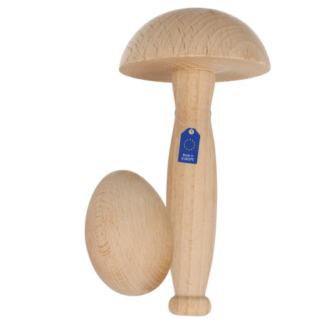 Lantelme 5021 - Kit d'accessoires de couture en bois de hêtre - Champignon à coudre - Bouchons de chaussettes - Aguignon mouche 