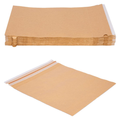 verpacking Lot de 50 sacs d'expédition en papier kraft 120 g/m² refermables 42 x 44 cm | Taille et quantité au choix | Enveloppe