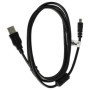vhbw Câble de données USB (Standard USB Type A) 150cm compatible avec Panasonic Lumix DMC-FS28, DMC-FS30, DMC-FS33, DMC-FS35 app