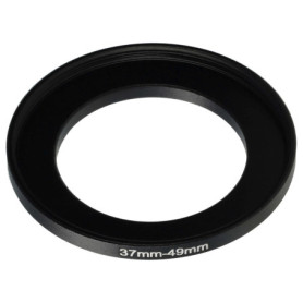 vhbw Bague d'adaptation de Filtre Step-Up de 37 mm vers 49 mm pour Objectif d'appareil Photo - Adaptateur, métal, Noir