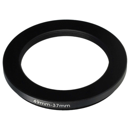 vhbw Bague d'adaptation de Filtre Step-Down de 49 mm vers 37 mm pour Objectif d'appareil Photo - Réducteur, métal, Noir