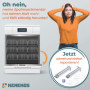 Kenekos - 2X Ressort de Porte avec câble Kit de réparation Compatible avec Lave-Vaisselle Bosch Siemens Viva, Neff, Constructa, 