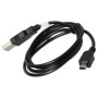 vhbw Câble mini USB - transfert de données/charge, 1.0 m, compatible avec Nikon UC-E4, UC-E5, D3300, D100, D200, D70, D70s, D80,