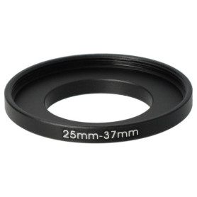 vhbw Bague d'adaptation de Filtre Step-Up de 25 mm vers 37 mm pour Objectif d'appareil Photo - Adaptateur, métal, Noir